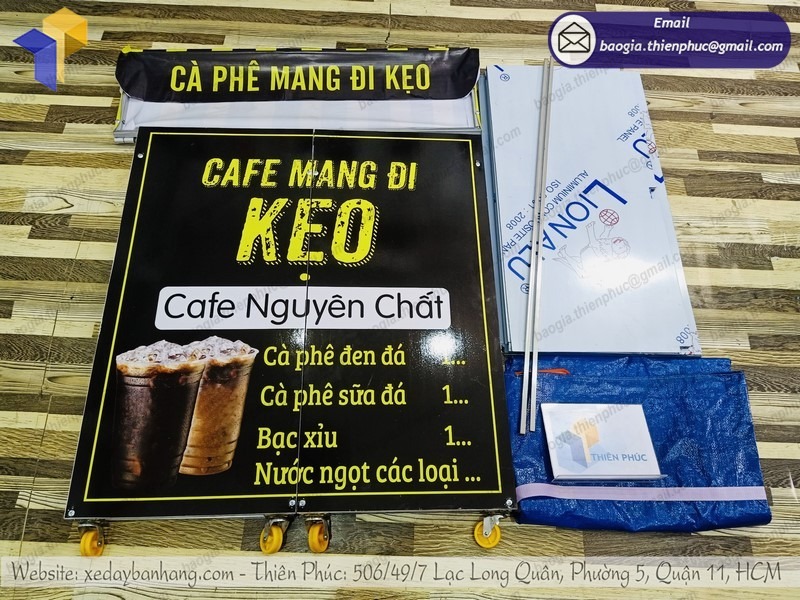 Xe bán cafe lắp ráp nhanh