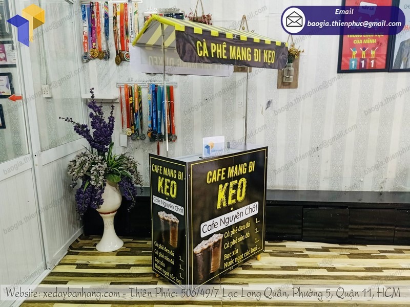 Xe bán cafe lắp ráp rẻ