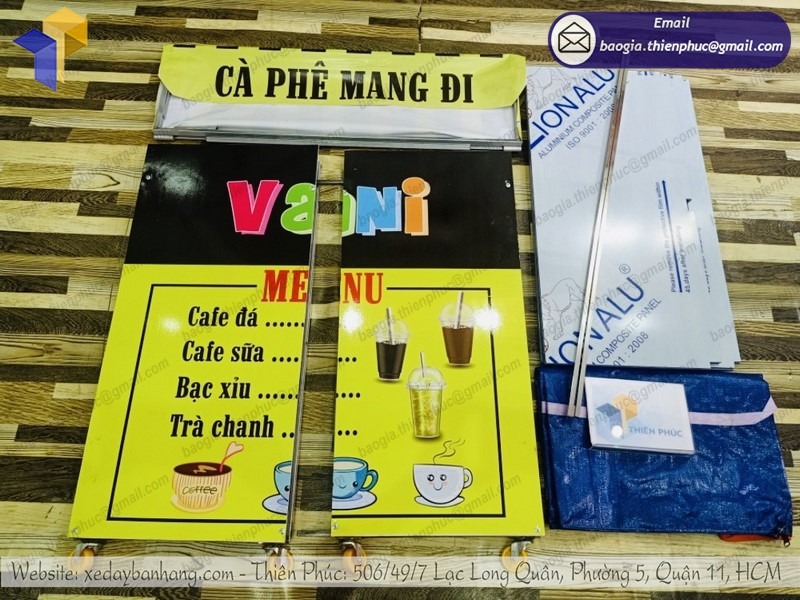 Xe bán cafe lắp ráp tại TPHCM