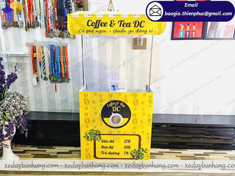 xe bán cafe sữa đá lắp ráp
