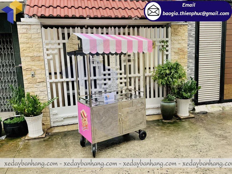 xe bán kem que trái cây rẻ đẹp