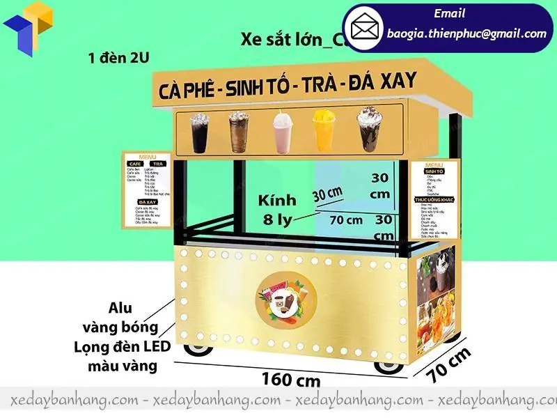 xe bán nước ép trái cây