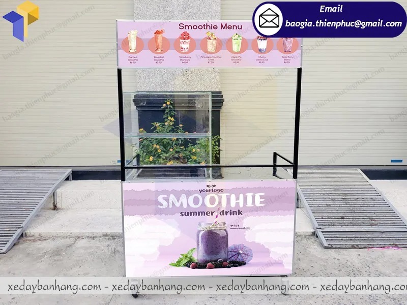 xe bán sinh tố bằng sắt