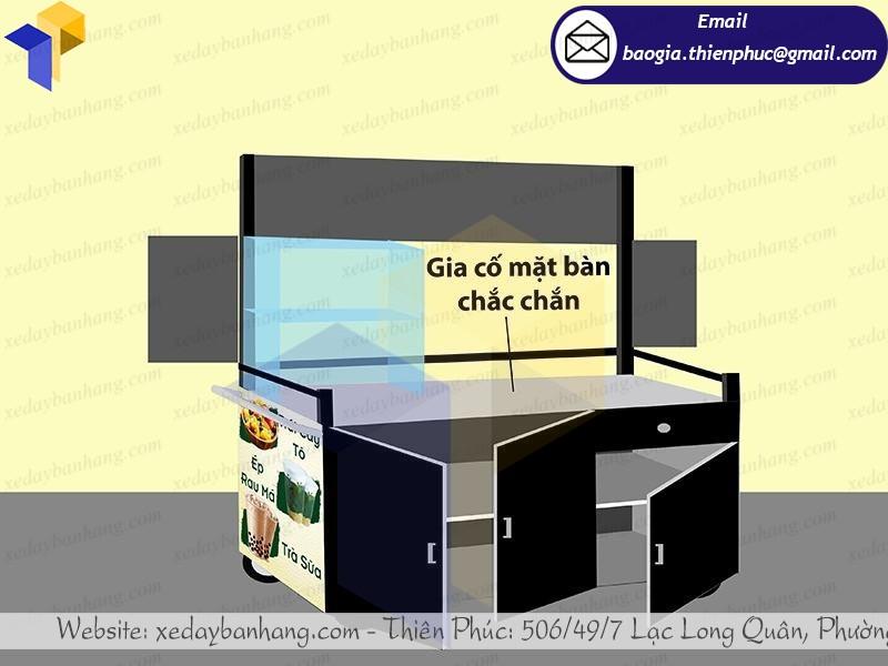 xe bán sinh tố nước ép trái cây bằng inox