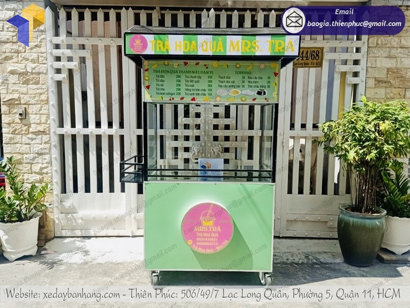 xe bán sinh tố trái cây