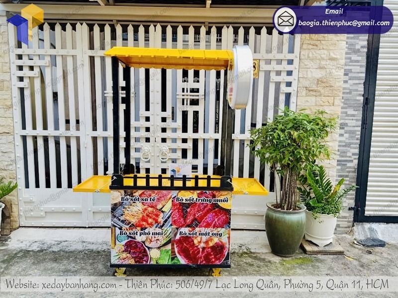 xe bán thịt xiên nướng giá rẻ
