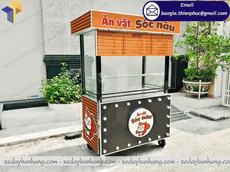xe bán trà sữa cá viên giá rẻ