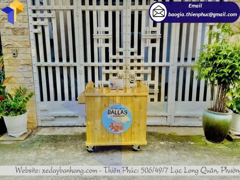 xe bán trà sữa đà lạt