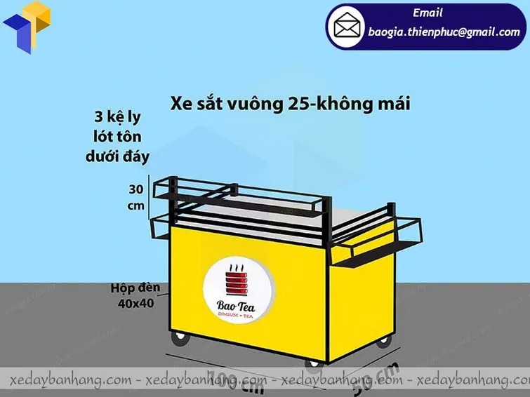 xe bán trà sữa độc đáo thiên phúc