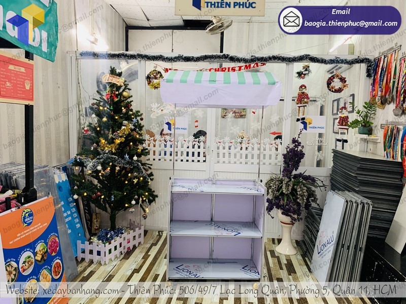 xe bán trà sữa lắp ráp đẹp