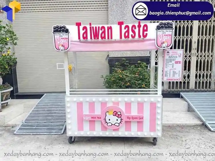 xe bán trà sữa tại Đà Nẵng