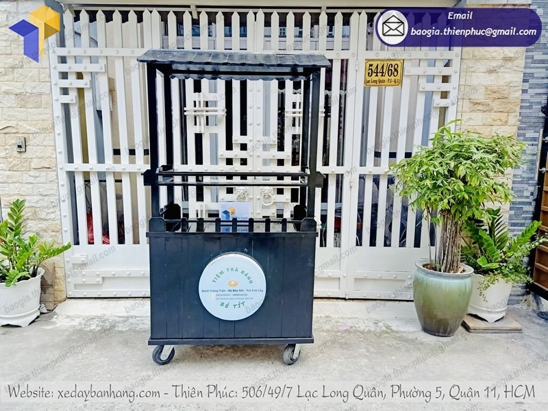 xe bán trà sữa take away