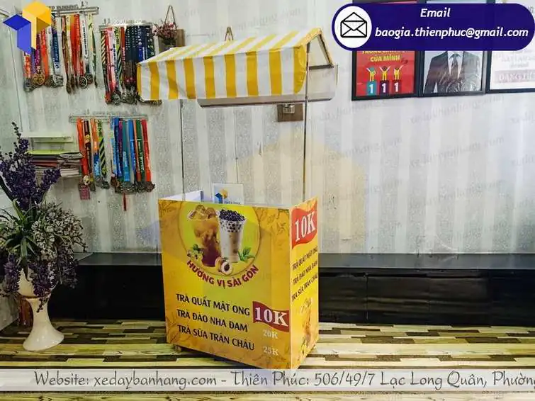 xe bán trà tắc vỉa hè giá bao nhiêu