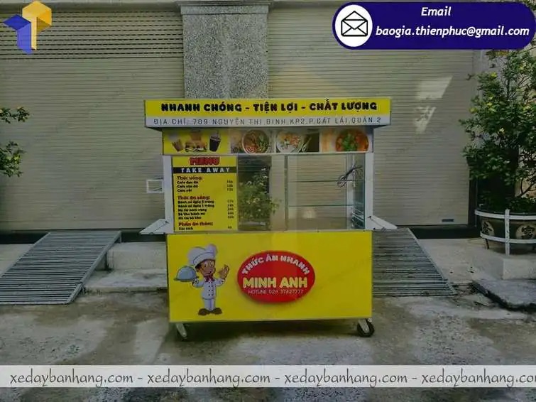 xe bán xiên que tự chọn giá rẻ