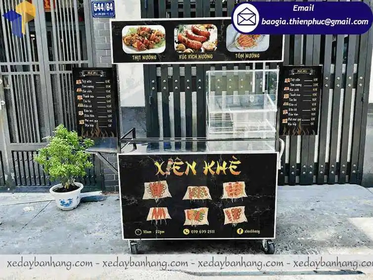 xe bán xiên que tự chọn