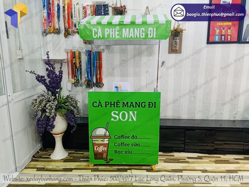 Xe cà phê gấp gọn