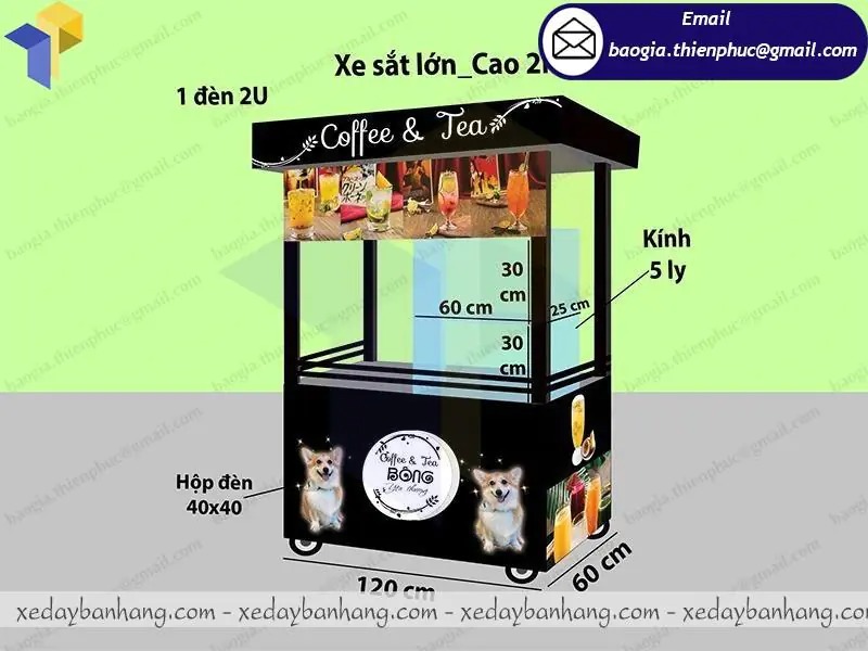 xe cà phê mang đi giá rẻ