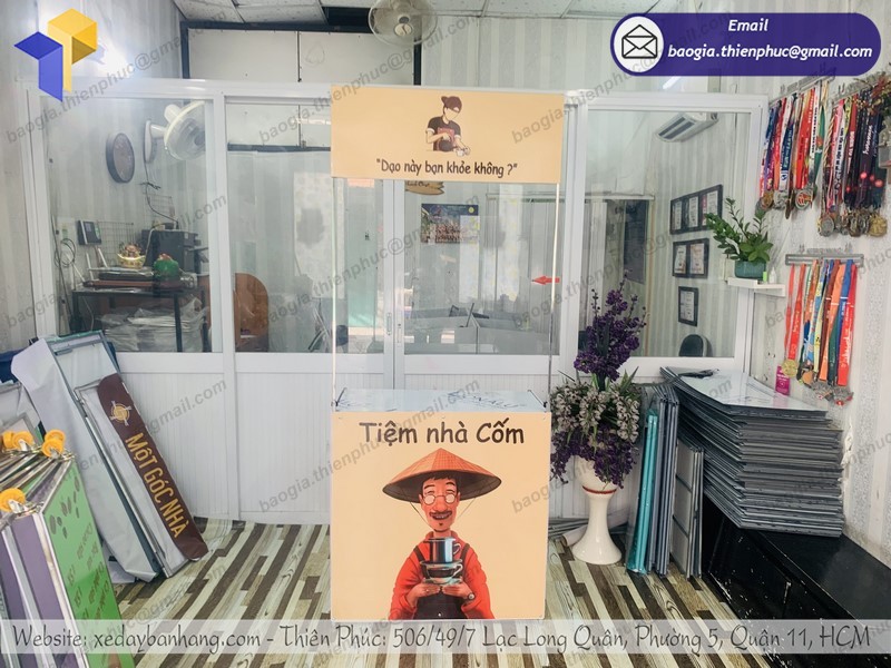 Quầy cà phê take away rẻ