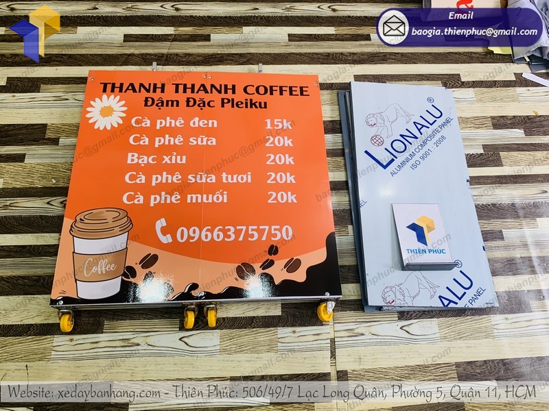 xe cà phê take away uy tín