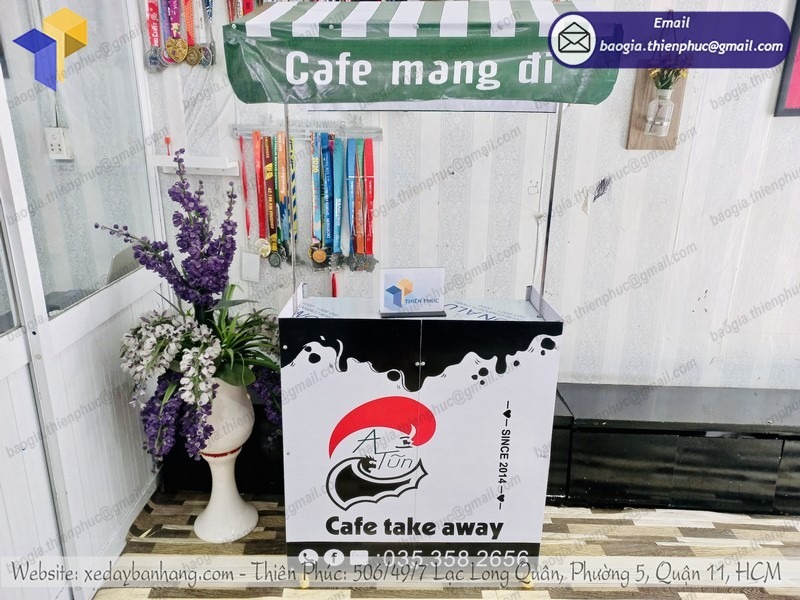 xe cafe mang đi giá rẻ