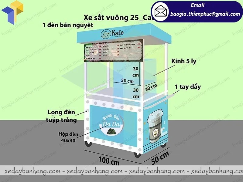 xe cafe mang đi