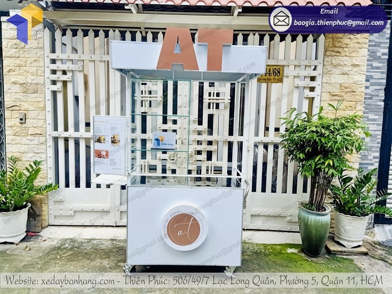 xe đẩy bán cafe dạo