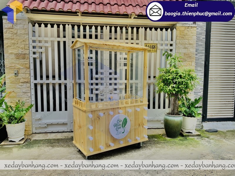 xe đẩy bán thức ăn nhanh giá rẻ