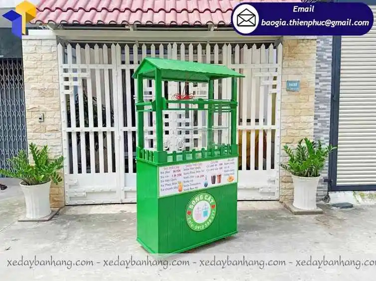 xe đẩy bán trà sữa giá rẻ