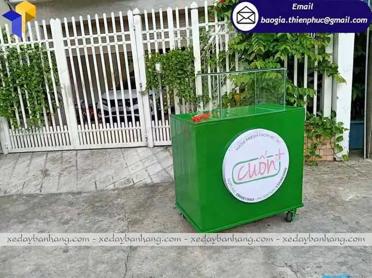 xe gỗ bán đồ ăn vặt giá rẻ