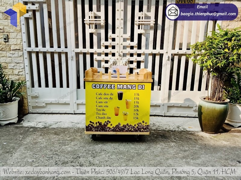 xe gỗ cafe đẹp