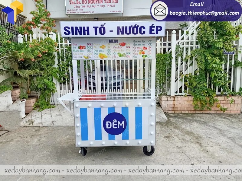 xe inox bán nước ép