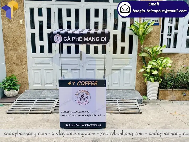 xe lắp ráp bán cà phê mang đi