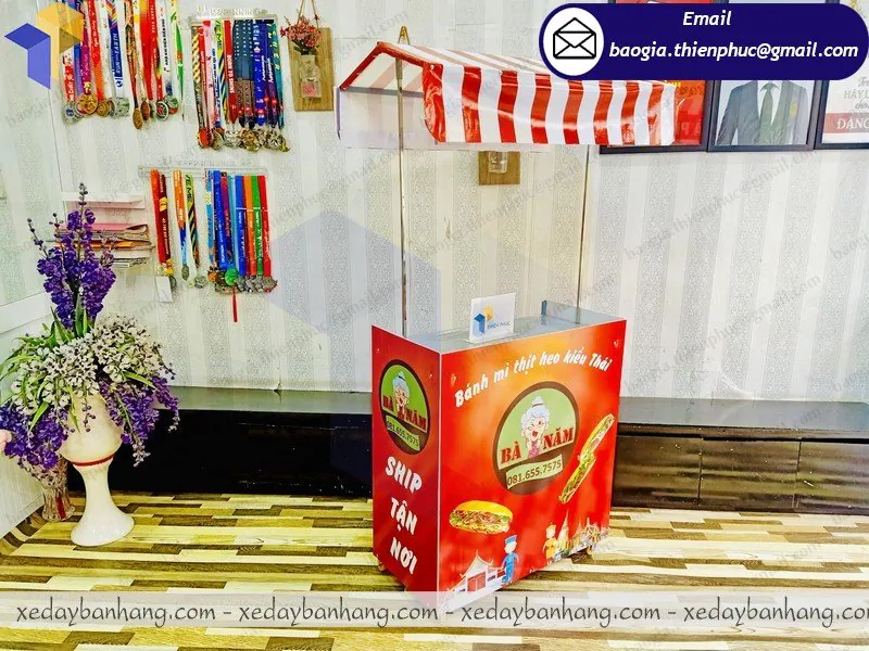 xe lắp ráp bán bánh mì giá rẻ