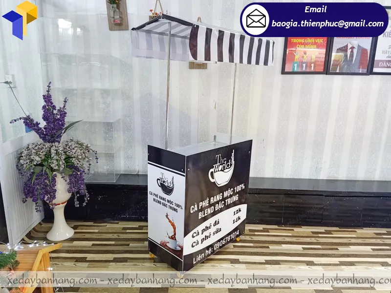 thiết kế mẫu xe lắp ráp bán cà phê