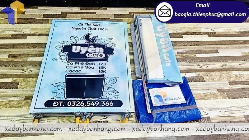 đặt làm xe lắp ráp bán cà phê di động