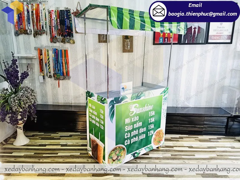 xe lắp ráp bán cafe ăn vặt giá rẻ