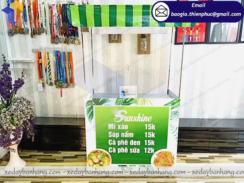 xe lắp ráp bán cafe ăn vặt