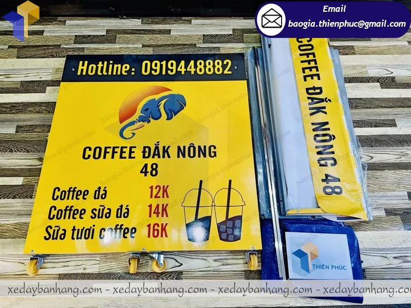 xe lắp ráp bán cafe ban mê giá bao nhiêu