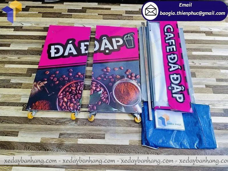 xe lắp ráp bán cafe đá vỉa hè giá rẻ