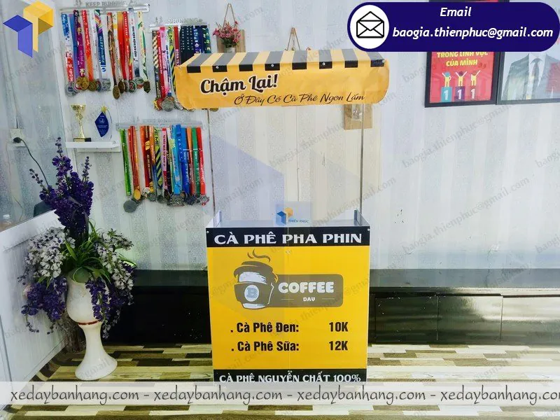 xe lắp ráp bán cafe di động giá bao nhiêu