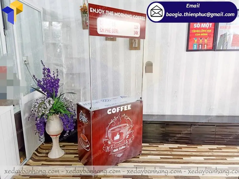 bàn lắp ráp bán cafe lưu động