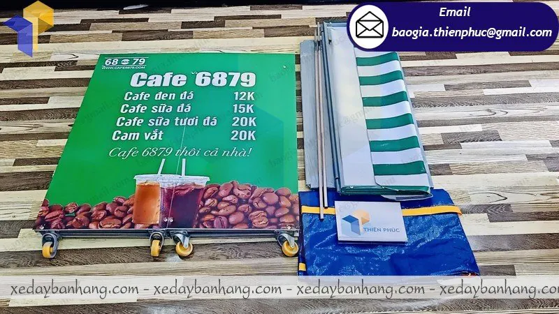 xe lắp ráp bán cafe lưu động giá rẻ