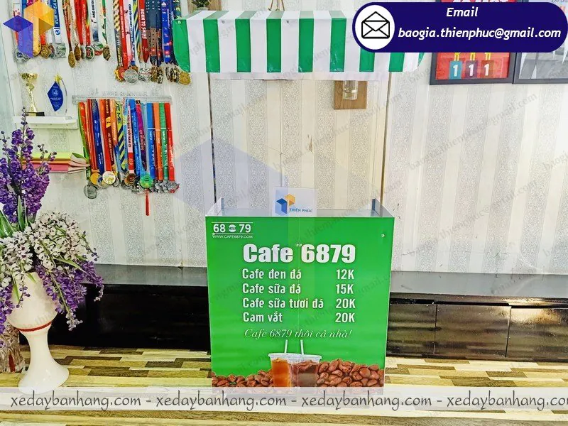 xe lắp ráp bán cafe lưu động