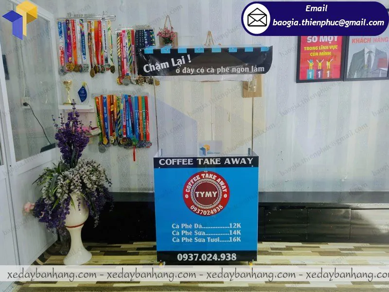 xe lắp ráp bán cafe pha máy