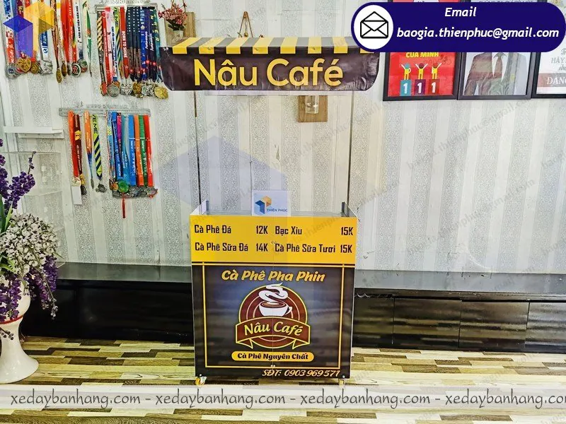 xe lắp ráp bán cafe pha phin giá bao nhiêu