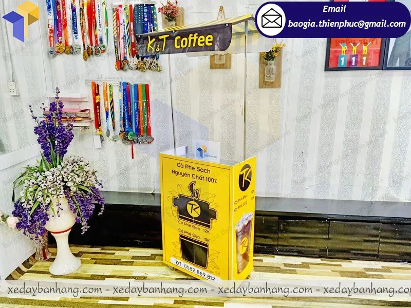 xe lắp ráp bán cafe take away giá bao nhiêu
