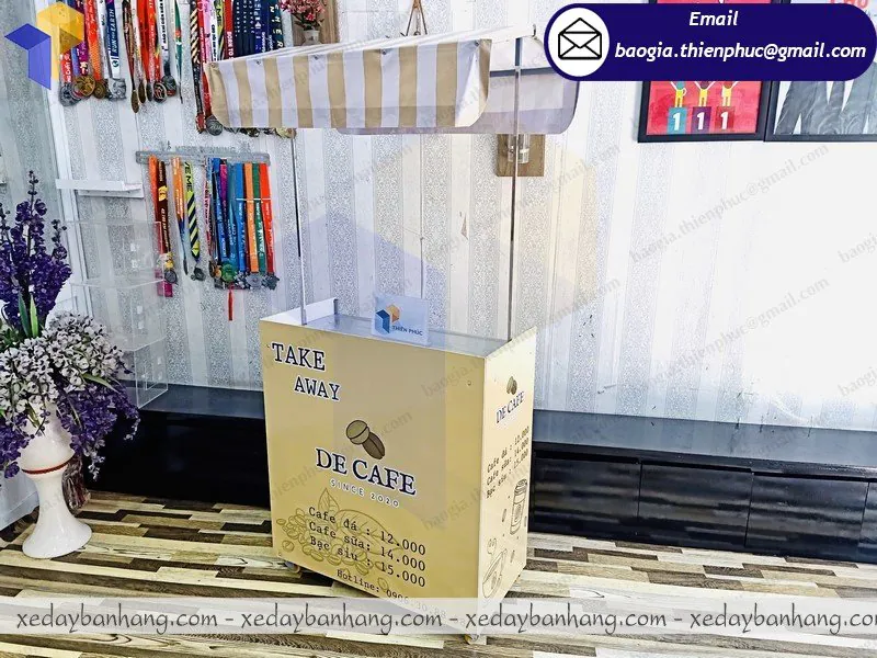 xe lắp ráp bán cafe take away