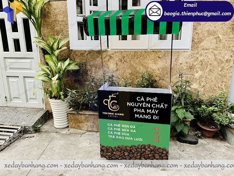 xe lắp ráp bán cafe trà đào đẹp