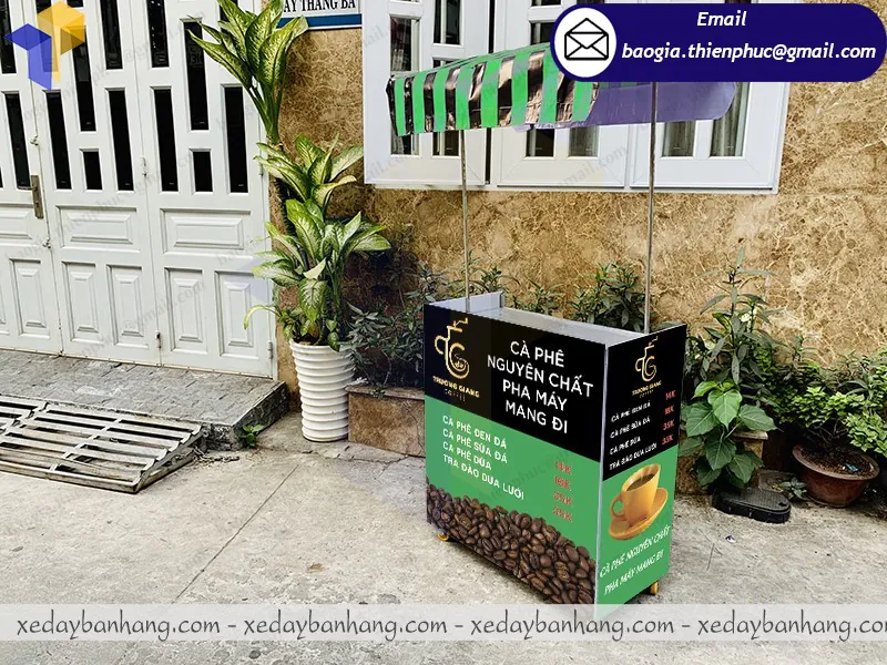 xe lắp ráp bán cafe trà đào đẹp