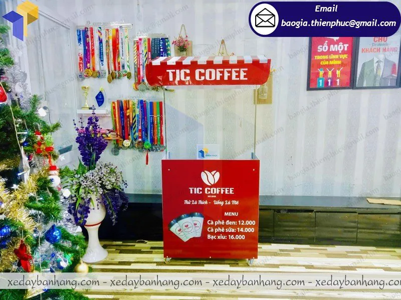 xe lắp ráp bán cafe vỉa hè